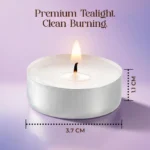 Surya White Tea Light Candles By BHANU - Image 3